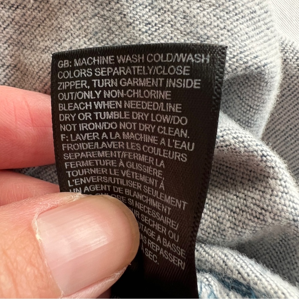 The North Face Gray / Blue Button Up Shirt M - Picture 6 of 11